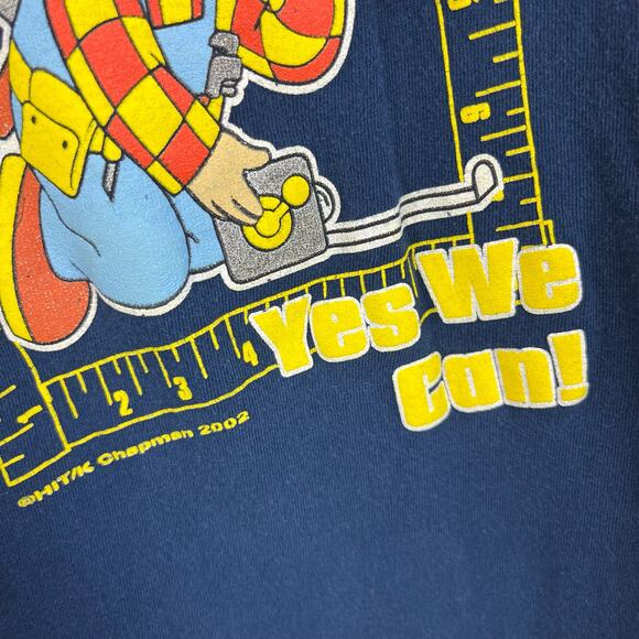 Vintage Bob the Builder Long Sleeve "Yes We Can!" Tee 6 - Picture 3 of 8